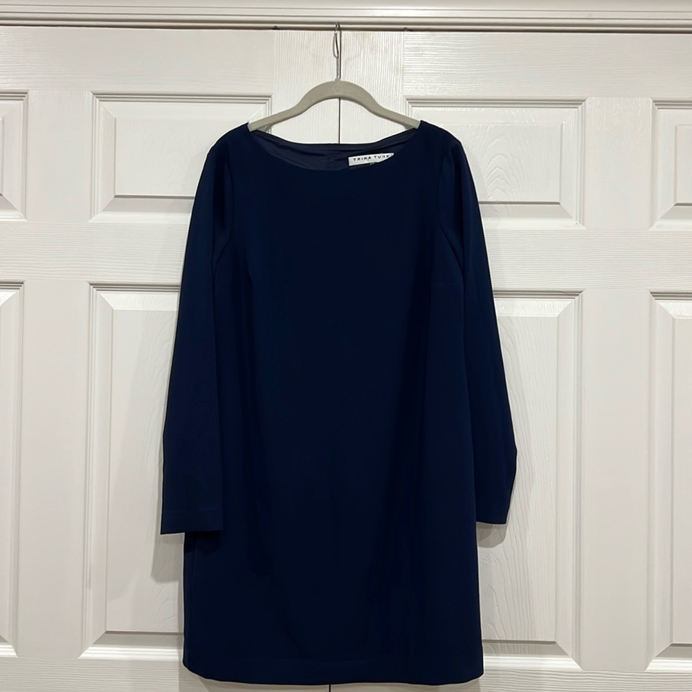 TRINA TURK Lavaliere Dress‎ Women's Navy Blue Size 6